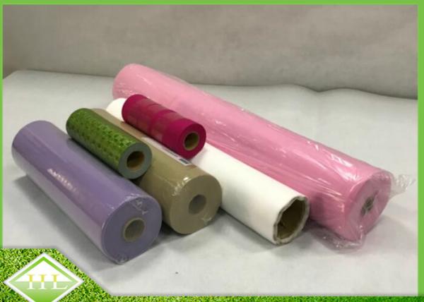 100% PP Virgin Spunbonded Non Woven Perforated Fabric Small Roll For Table Cloths