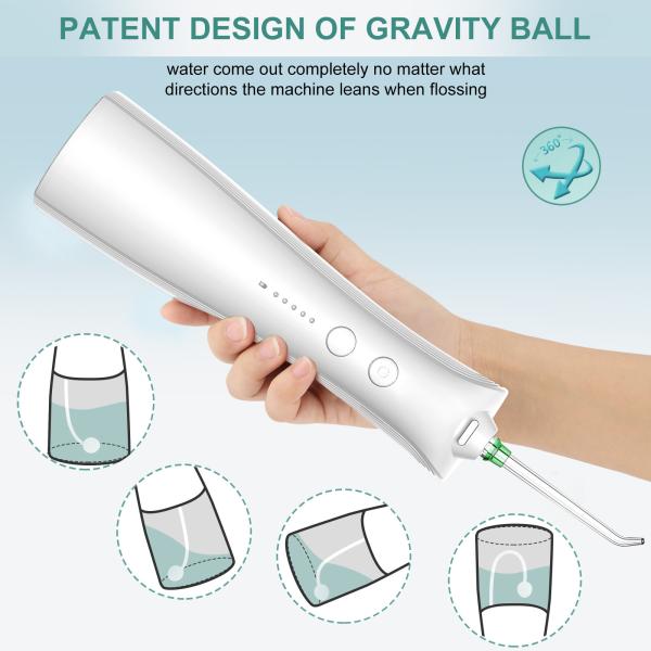 OEM Collapsible Portable Oral Dental Irrigator Teeth Clean Floss Telescopic Waterpick Water Flosser for Travel