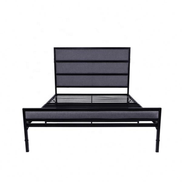 Latest Design Simple Metal Double Bed Headboard Iron Frame For Hotel Home