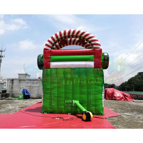 Надувной замок рождества скольжения Санта Клауса коммерчески раздувной для публики