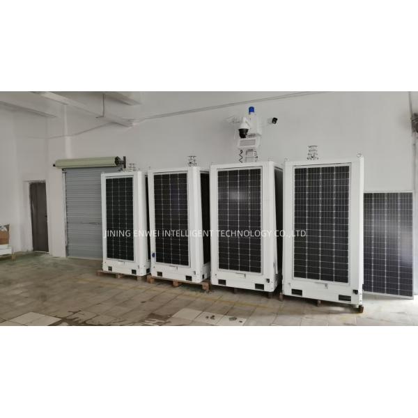 Flexible Deployment Cube Solar Surveillance Tower For 24/7 Security Solution