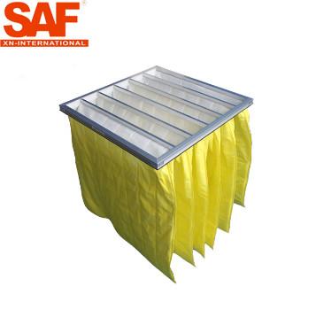 F8 Bag Type Pocket Air Filters 5 Micron Medium Efficiency Non Woven Ventilation System