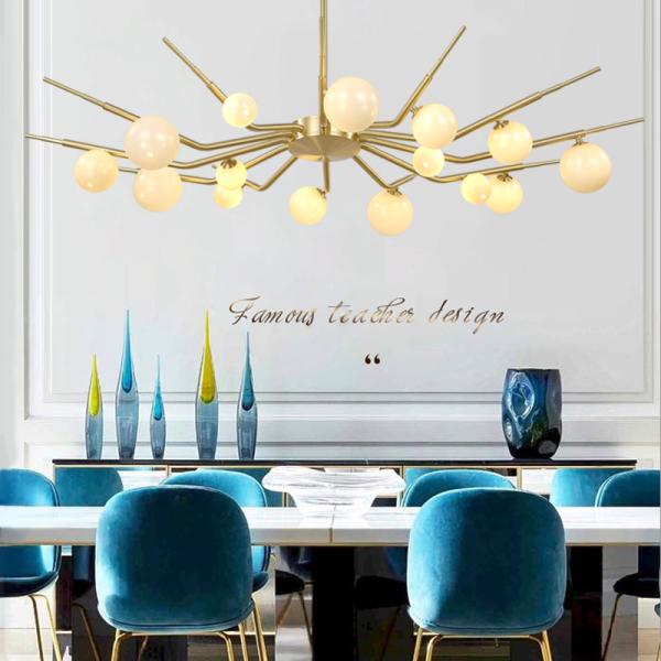 Wholesale Modern Gold Glass Ball Chandelier Pendant Light