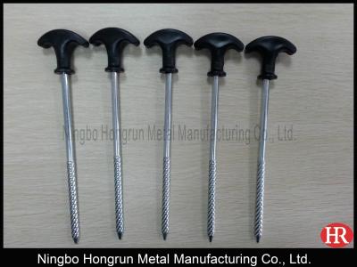8.5 inch camping heavy duty steel tent pegs with plastic header