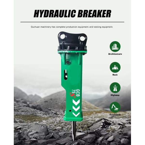 Détecteur de roches hydraulique de 3 tonnes marteau rammer pour excavateur minier