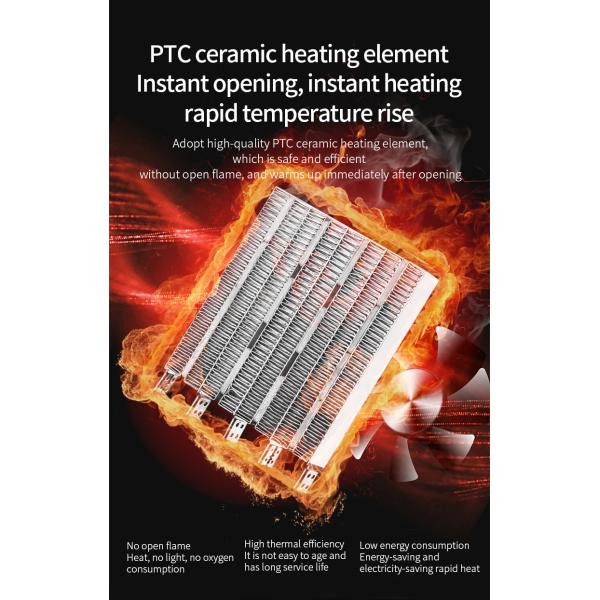 PTC Ceramic Element Infrared Heater for 's Small Smart Homes Portable and Powerful