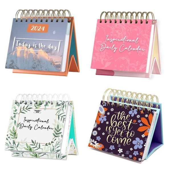 Promotional 2026 2027 Custom Inspirantional Mini Desk Stand Calendar