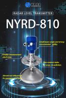 26 GHz NYRD-810 Radar d'onde de mesure haute fréquence Capteur de niveau solide Radar guidé Transmetteur de niveau acide