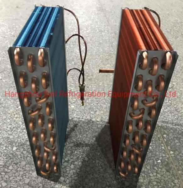 Refrigeration Spiral Fin Tube Evaporator Aluminum Coil AC Copeland Type
