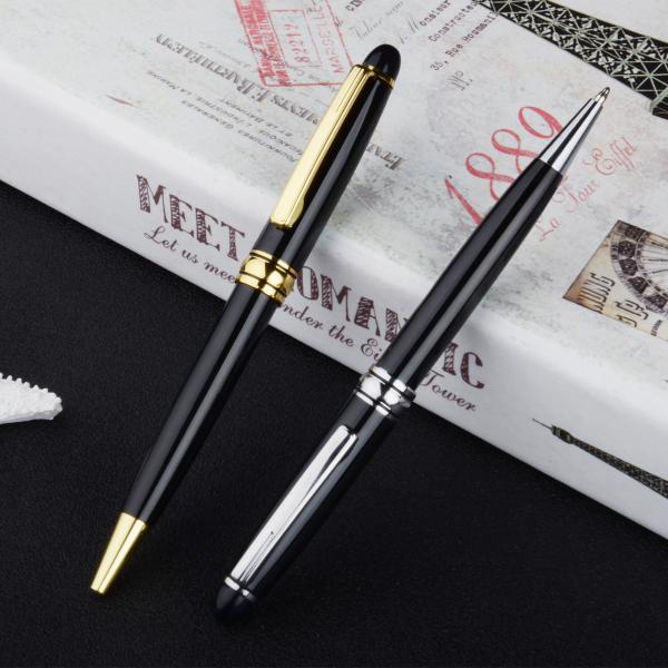 Sopesado Regalo Ejecutivo Logotipo personalizado Rosa Oro Bolígrafo para Profesionales