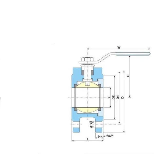 Прочный Viton O-Ring из нержавеющей стали 304/316 Wafer Thin Ball Valve с 30-дневным возвратом