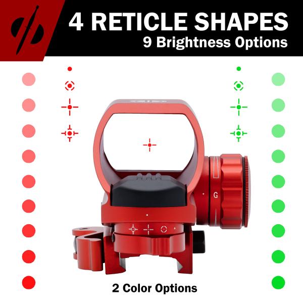 Охотящся объем рефлекторной видимости точки пистолета красный с быстрым разделите держатель