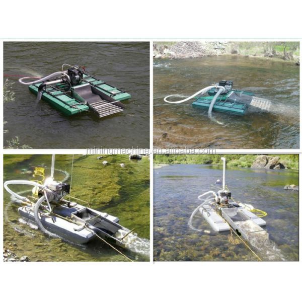Customizable Mini Gold Dredger 1.5m Dredging Depth for Gold Mining