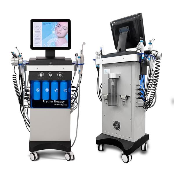 Multifunctional 14 In 1 Hydrafacial Dermabrasion Machine With 10.4 Inch Touch Screen
