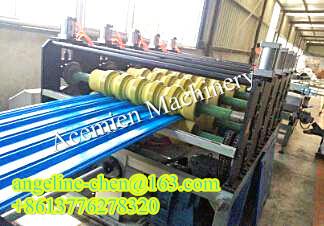 5 roller haul off  PVC hollow roof tile roofing panel board making machine production line
