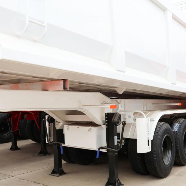 008 3 Axles 50ton Tipper Semi Dump Trailers with One Years After-sales Service 008