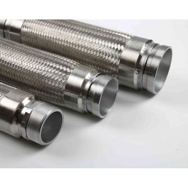 AISI 316 L Flexible Braided Metal Hose Bernini Clamp International Ames Reel