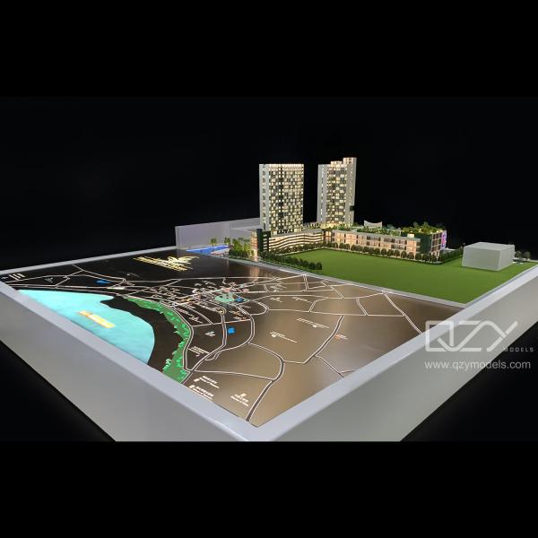 Grupo Krittaphong Escala Edificios famosos Modelos 3D 1/100 Centro de negocios de Vientiane