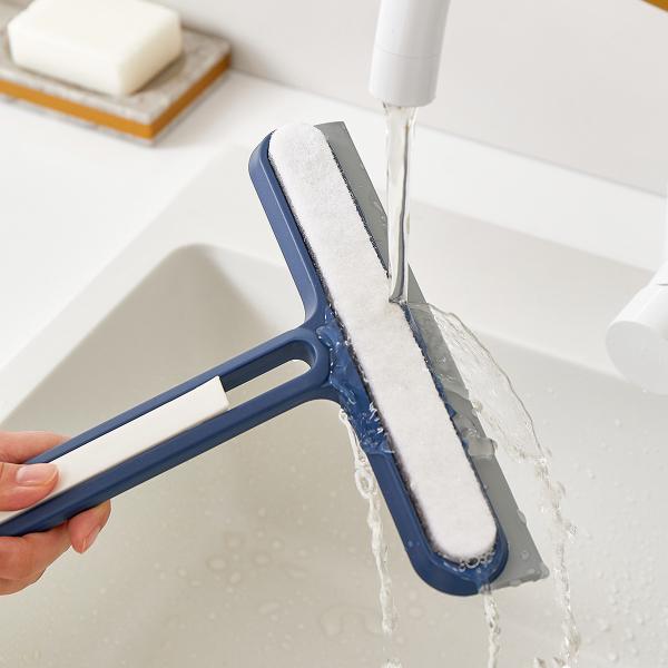 4 in 1 Multi-Functional Shower Squeegee Silicone Scraper Cleaner for Mirrors Shower Doors Car Windows Glass Doors Cleaning Tool