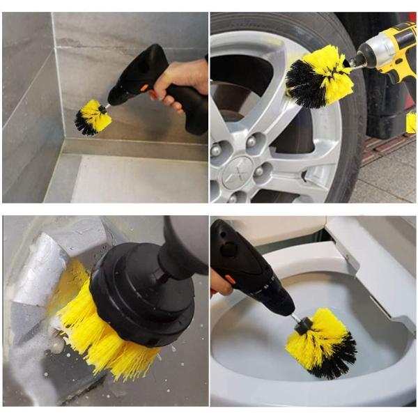 Drill Brush Power Scrubber Brush Cleaning Kit 10Pcs Drill Brush Attachment