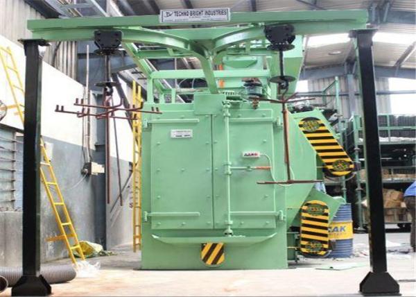 Steel Threaded Fittings Shot Blasting Machine 0.3T Cleaning Process ISO9001