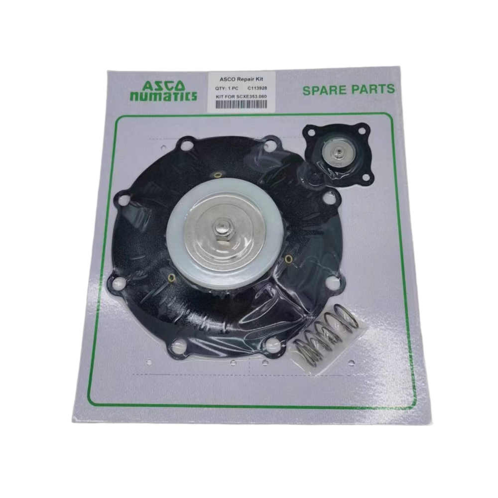 Dual Material Maintenance Solution For Pulse Jet Valve C113928 NBR Double Diaphragm Spring Assembly FKM High‑temperature Membrane Replacement Kit For ASCO Dust‑collecting Equipment