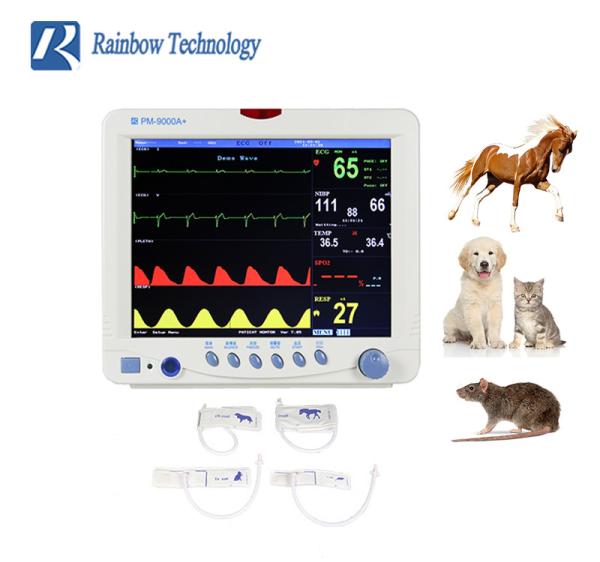 Monitor veterinário do multi parâmetro fixado na parede 12,1 polegadas para o hospital de animais