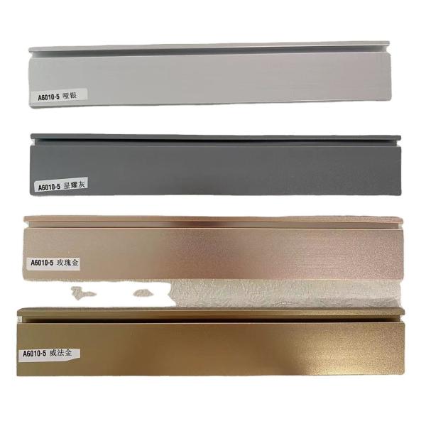 Modern Design Style Aluminium Metal Wall Edge Skirting Board Profile Trim for Bedroom
