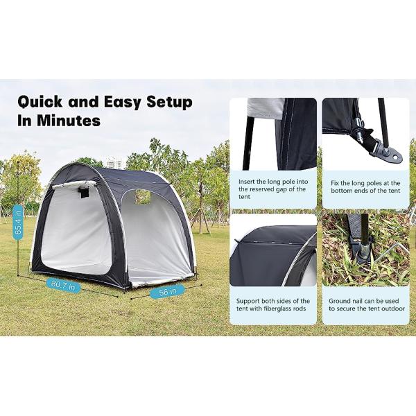 Outdoor Bicycle Storage Room Tent, Bike Cover Storage Outdoor Portable Bicycle Tent, Storage Tent for Home Garden