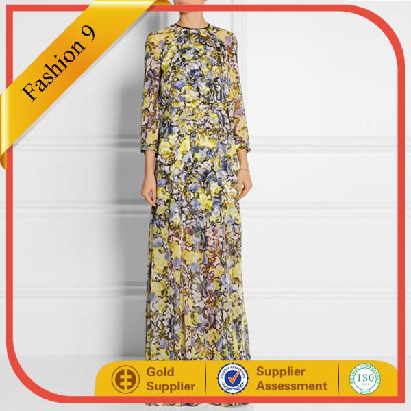 2015 newest fashion long dress arabic maxi dress woman evening dress