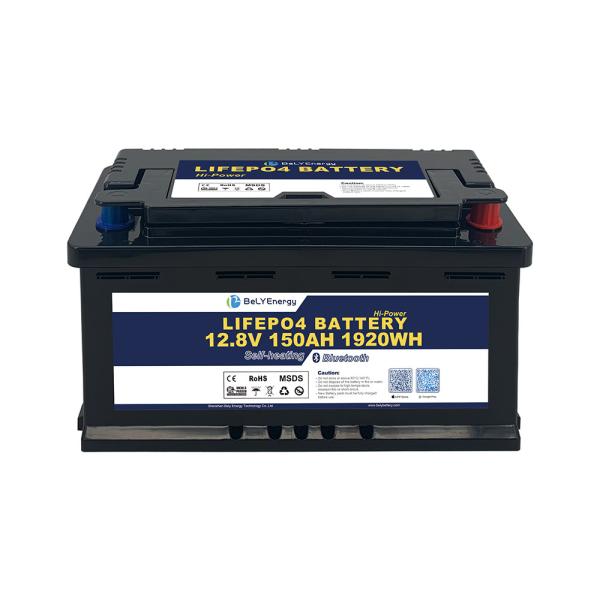RV Battery for Energy Storage with BT and self-heating LiFePO4 lithium battery 12V 150AH