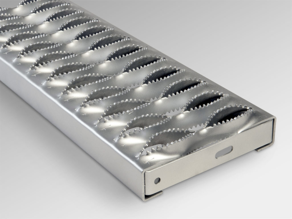 Flat Aluminum Crocodile Mouth Anti Slip Stair Treads Walkway Plank Sheet Panel