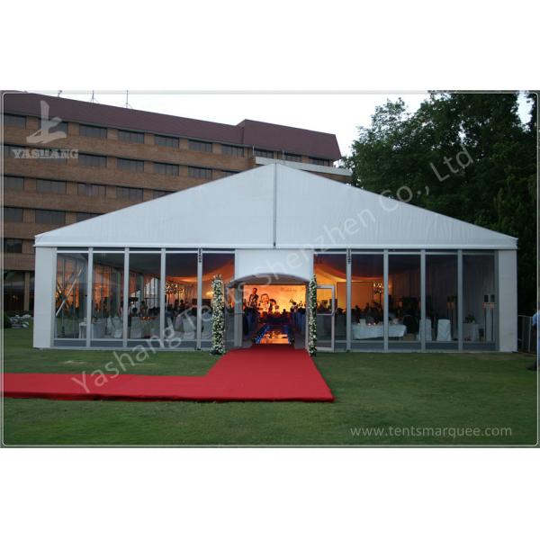 Decorated Backyard / Garden Big Wedding Tents High Strength For 1000 People