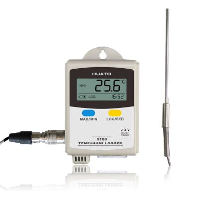 PT100センサーの低温貯蔵の冷たい陶磁器の使用analzedソフトウェアおよび43000データの高温データ ロガー
