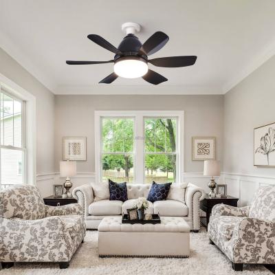 Led Fan Lights Smart Home Light Intelligent Dimming Timing 3 Speed Black E27 Fan Decor Remote Control Modern LED Ceiling Fan