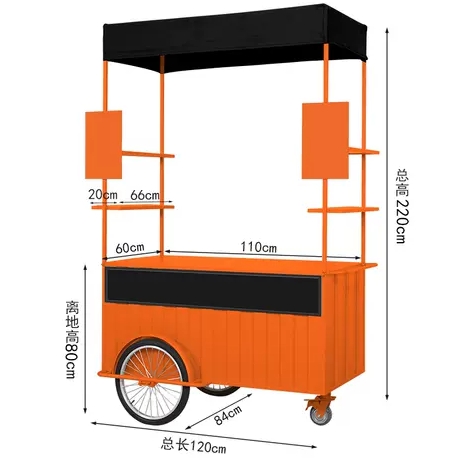 Australia Scooter Food Cart Tricycle with Soybean Material and Compact Size