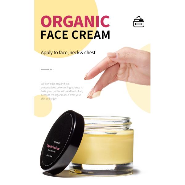 Private Label OEM Face Whitening Cream Aging Wrinkles Spot Removal Even Skin Tone Certified-Organic Face Cream Lotion