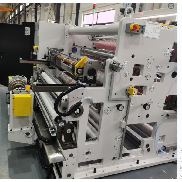 White Slitter Rewinder Machine With Substrate Width Min. 500mm