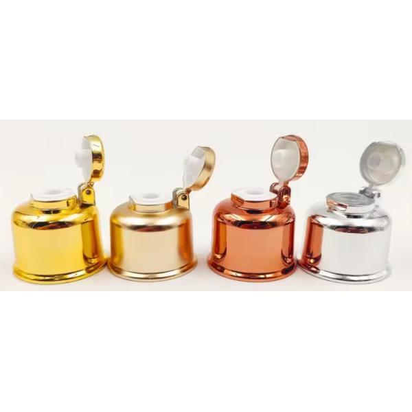 Блестящее или матовое золото серебро косметическая бутылка крышка пластиковый винт Flip Top крышка для лосьона бутылка шампуня