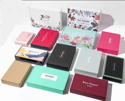 Eco Skincare Beauty Cloth Corrugated Paper Box Matte Colored Corrugated Mailing Boxes