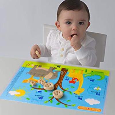 Disposable Baby Placemats Quick Easy & Clean with Bonus Gift 60 Pc Portable BPA Free and Extra Sticky Restaurant High Chair