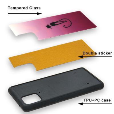 Casque pour téléphone en verre trempé pour iPhone pour impression par sublimation