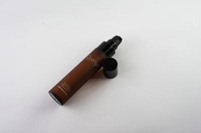 Slim Cosmetic Little Brown Bottle / Surface Printing Airless Dispenser Bottles