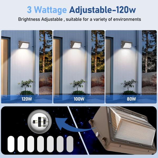 120w LED Wall Pack Light , LED Security Flood Lights for Commercial / Industrial