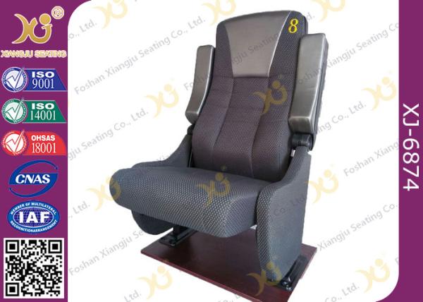 Fixed Seat Mold Foam Theatre Cinema Chairs With Tip Up Armrest For Music Hall