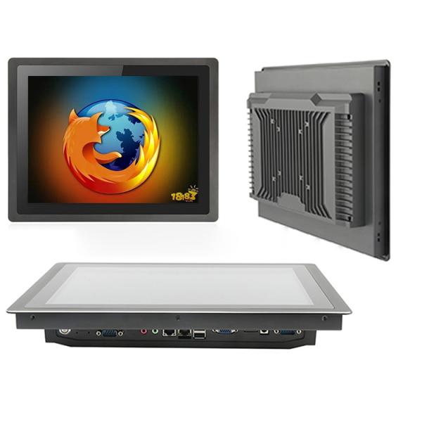 Stock 17 polegadas de tela sensível ao toque todo em um painel Pc Industrial Computador embutido estilo Mini Pc