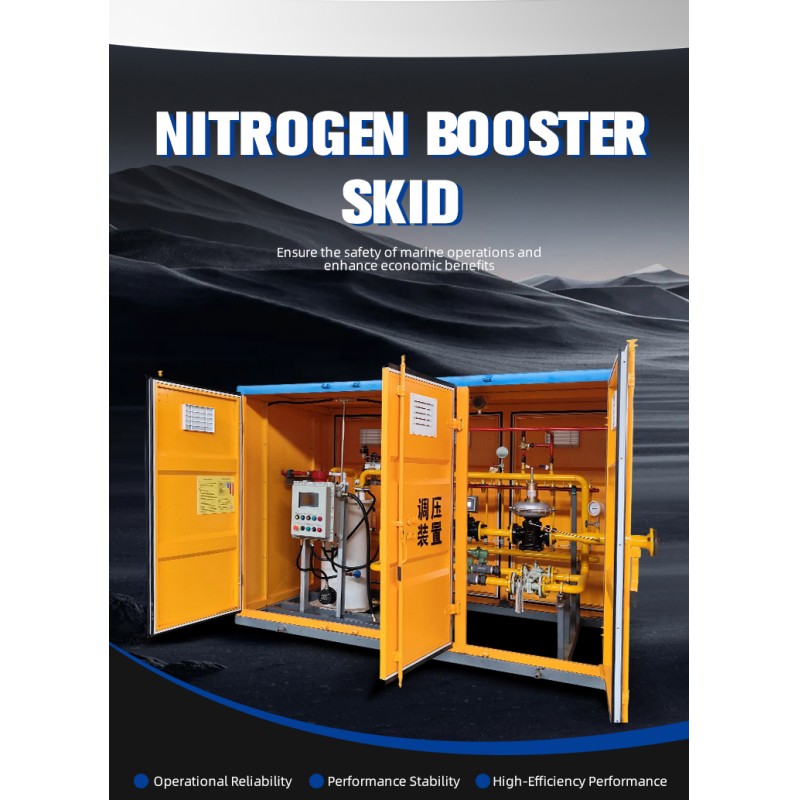 Custom Size 2000Nm3/H Nitrogen Booster Skid For Limited Space Applications