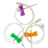Aguja para recolección de sangre con vacío de mariposa para uso único en el hospital de todos los tamaños