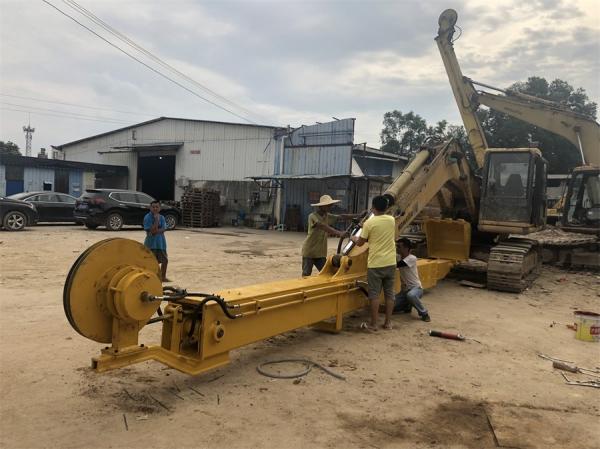 Durable 14m 20T Excavator Telescopic Arm , Antiwear Excavator Boom And Stick for CAT320