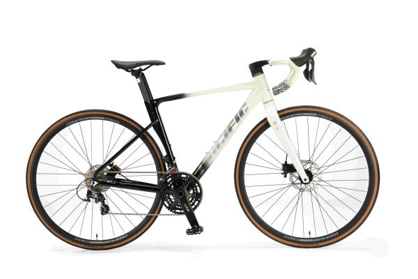 Bicicleta de liga de alumínio 700Cx25C com raios de aço SHIMANO ST4700 através do eixo